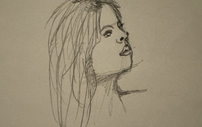 profile, face, drawing